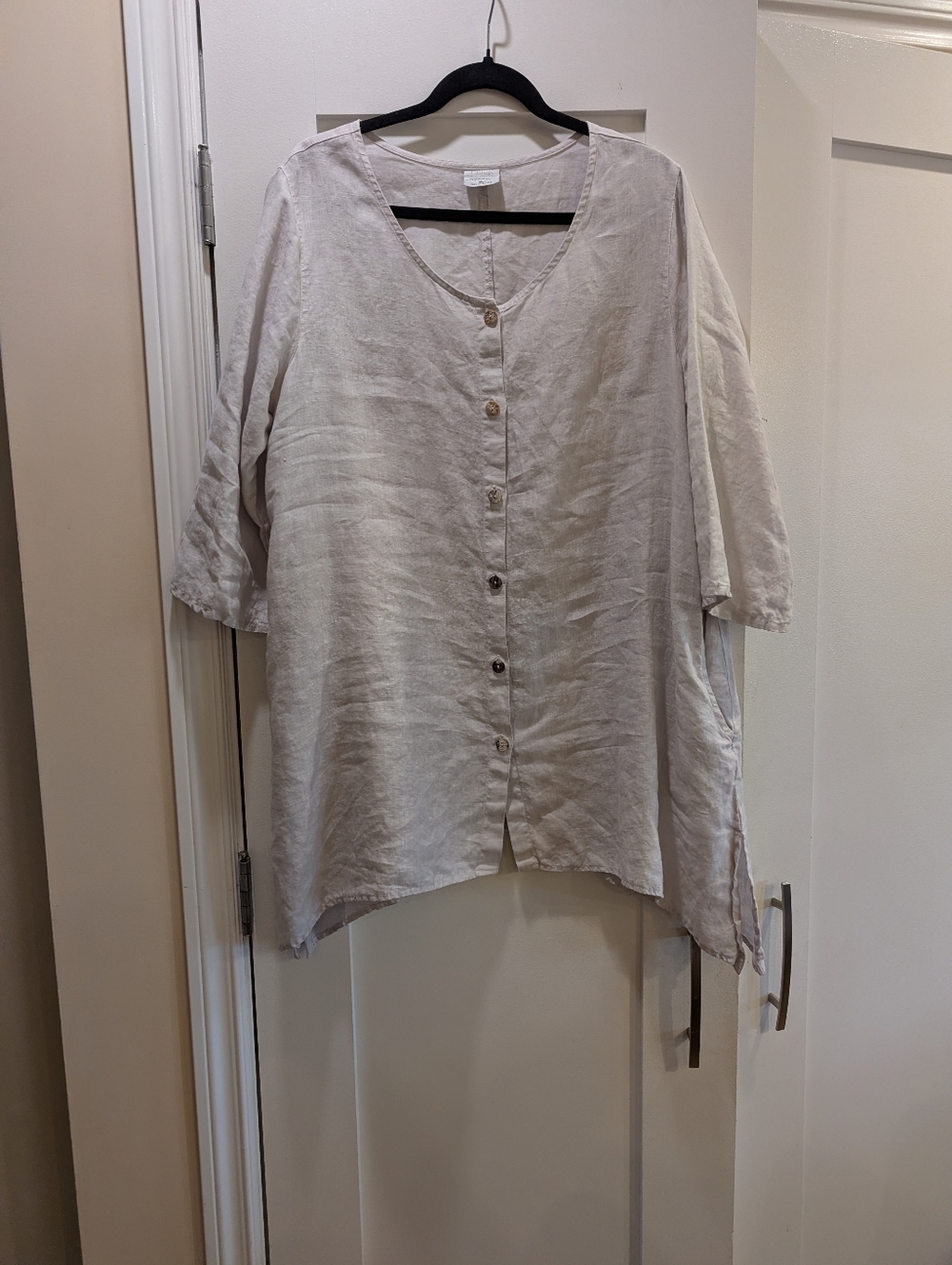 100% Linen Tunic,XL